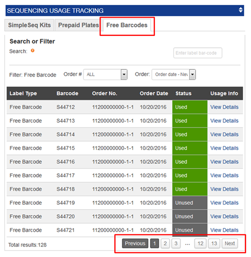 Barcodes In Dashboard